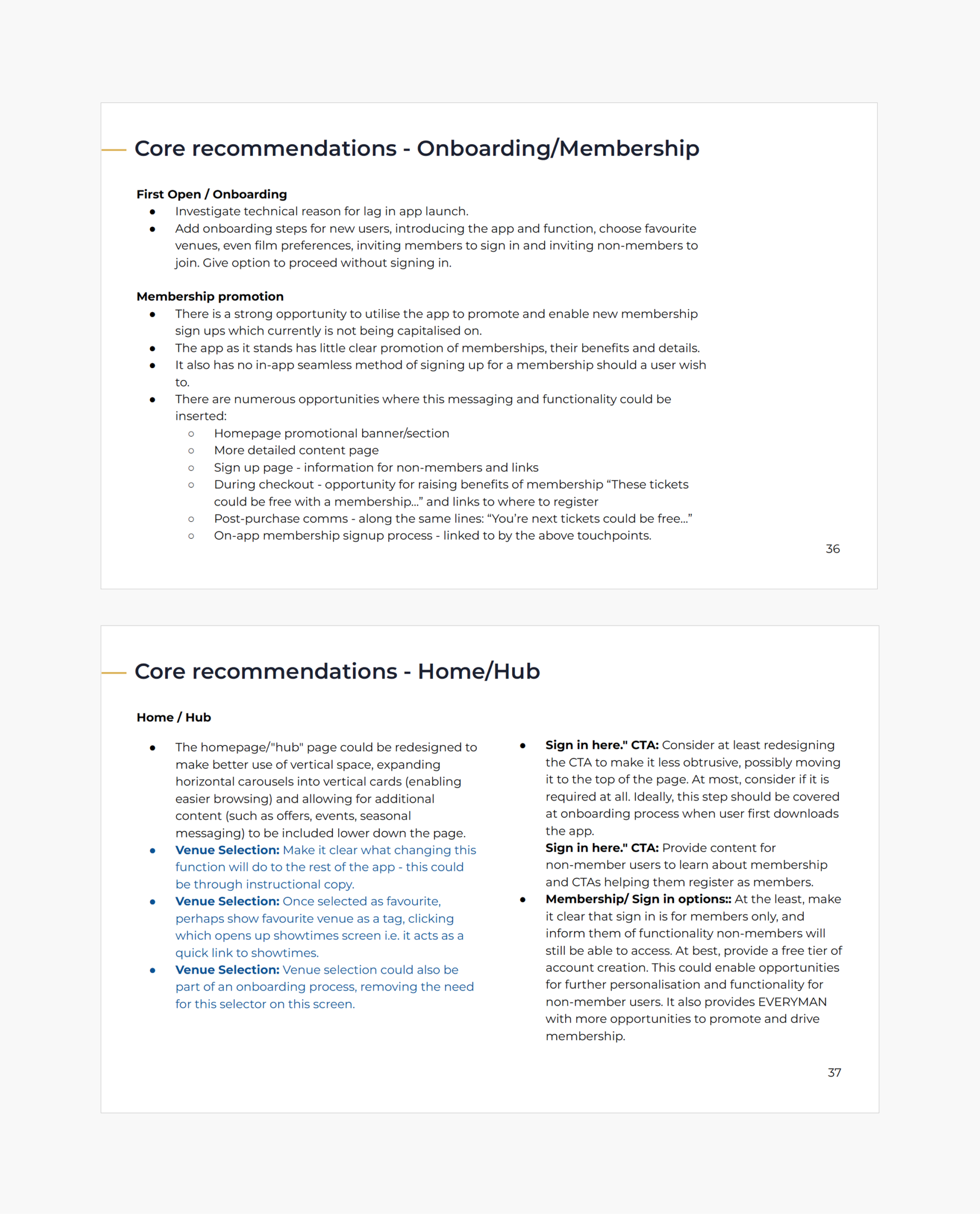 User research extract